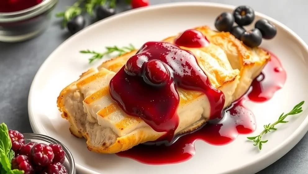 Fläskytterfilé i ugn med lingonsås